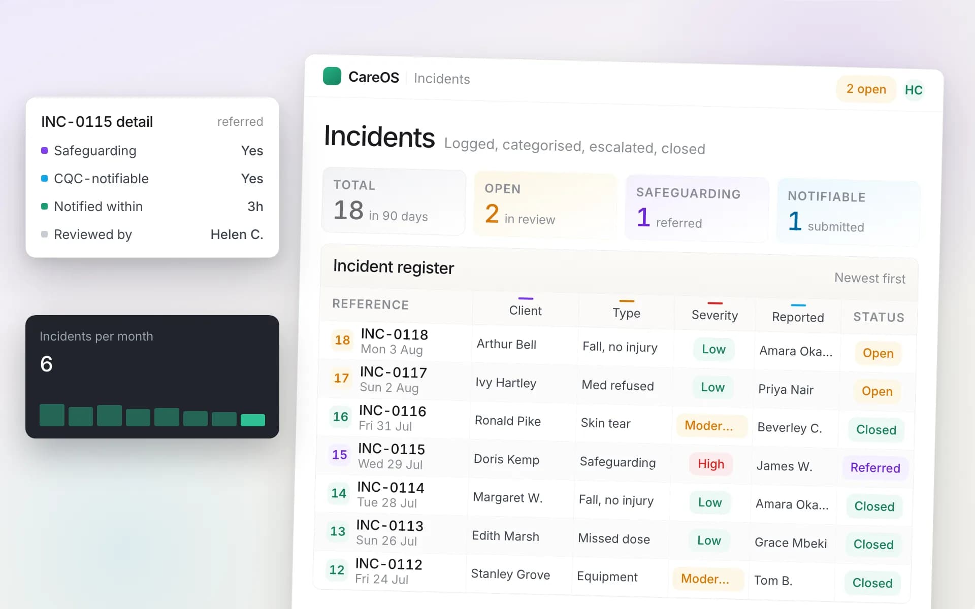 Incidents